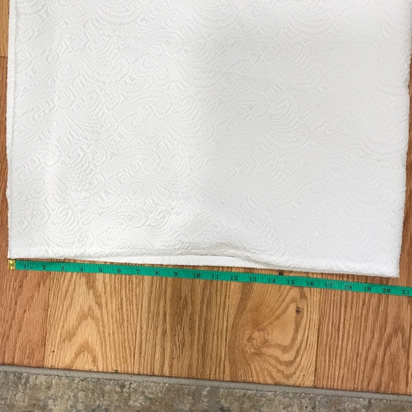 Peri home two (2) panels white window curtain. White on white pattern. - Picture 4 of 12